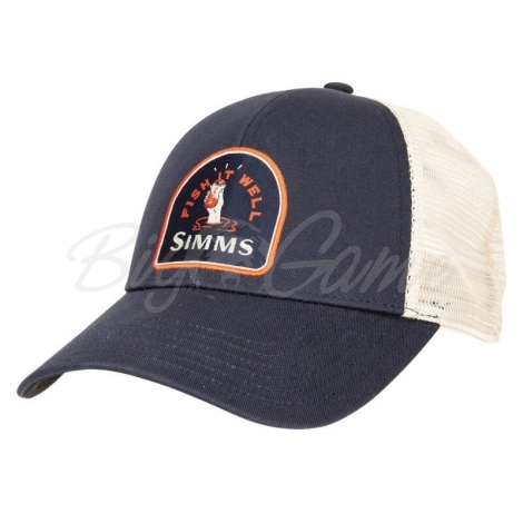Кепка SIMMS Fish It Well Small Fit Trucker цвет Admiral Blue фото 1