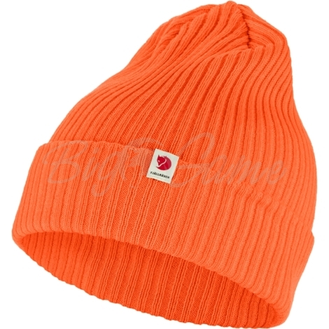 Шапка FJALLRAVEN Rib Hat цвет Safety Orange фото 1