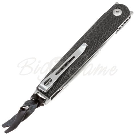 Нож складной полуавтоматический BOKER LRF Carbon сталь VG-10 рукоять Карбон цв. Черный фото 5