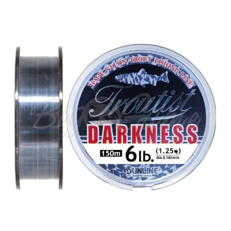 Леска SUNLINE Troutist Darkness 150 м цв. черный 0,117 мм фото 1