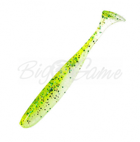 Виброхвост KEITECH Easy Shiner 3,5" (7 шт.) цв. PAL #02 Lime Chart Shad фото 1