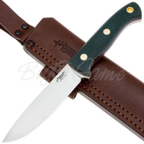 Нож ЮЖНЫЙ КРЕСТ Шершень L конвекс Сталь К110 рукоять Микарта изумруд/насечка фото 2