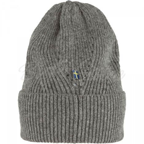 Шапка FJALLRAVEN Directional Rib Beanie цвет Grey фото 2