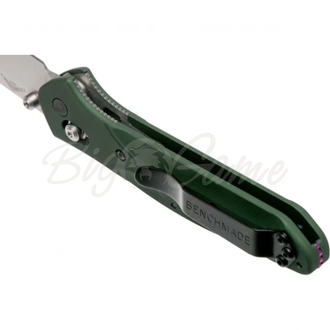 Нож складной BENCHMADE Osborne сталь S30V рукоять зеленый алюминий фото 5
