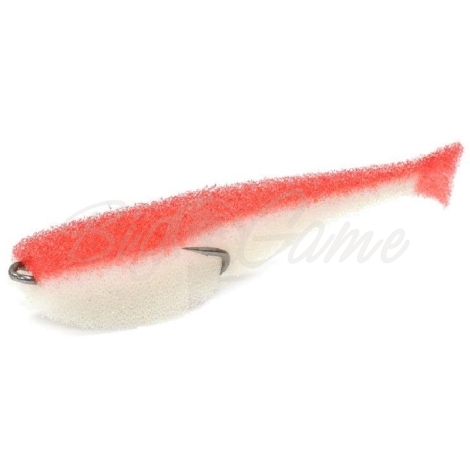 Поролоновая рыбка LEX Classic Fish CD 12 WRB (белое тело / красная спина / красный хвост) фото 1