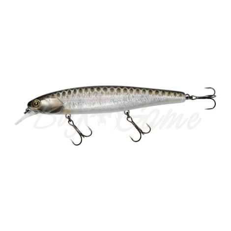 Воблер JACKALL Smash Minnow 110 SP цв. hl silver & black фото 1