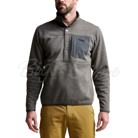 Джемпер SITKA Front Range Snap Fleece цвет Lead фото 4