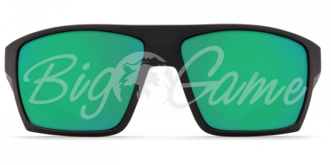 Очки поляризационные COSTA DEL MAR Bloke W580 р. XL цв. Matte Black + Matte Gray цв. ст. Green Mirror Glass фото 3