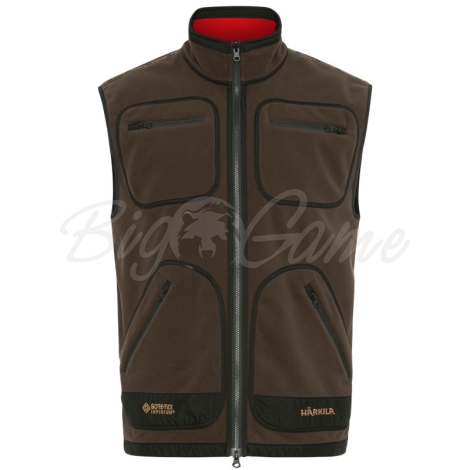 Жилет HARKILA Kamko fleece waistcoat цвет Brown / Red фото 1