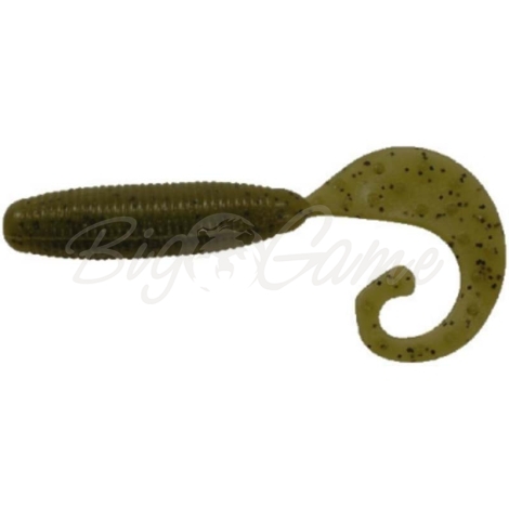 Твистер REINS Fat G-Tail Grub 4" (10 шт.) код цв. 035-Green Sparkling фото 1