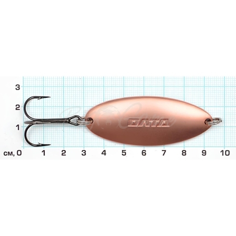 Блесна колеблющаяся РЫБОЛОВ-ОЛТА Щучья 15 г тройник Mustad №1 цв. матовая медь фото 4