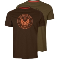 Футболка HARKILA Wildboar Pro S/S T-Shirt (2 шт.) Limited Edition цвет Light willow green / Demitasse brown превью 1