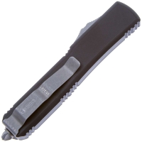 Нож автоматический MICROTECH  Ultratech S/E рукоять алюминий, серр. клинок, цв. черный превью 2
