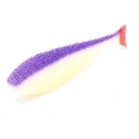 Поролоновая рыбка LEX Classic Fish NO 9 WPB (белое тело / фиолетовая спина / красный хвост)
