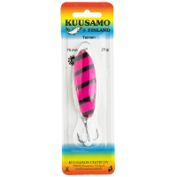 Блесна колеблющаяся KUUSAMO Taimen 75/25 код цв. BL/Pink-S, UV  превью 2