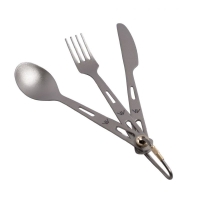 Набор столовых приборов GORAA 3-Piece Titanium Cutlery Set