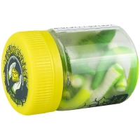 Червь TERUKI Flash 8 см (7 шт.) зап. сыр цв. White/Chartreuse/Green превью 2