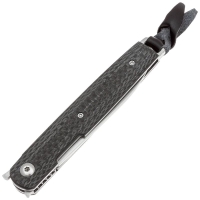 Нож складной полуавтоматический BOKER LRF Carbon сталь VG-10 рукоять Карбон цв. Черный превью 4