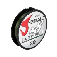 Плетенка DAIWA J-Braid X8 300 м цв. зеленый 0,22 мм