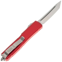 Нож автоматический MICROTECH  Ultratech T/E рукоять алюминий, клинок стоунвош, цв. красный превью 4
