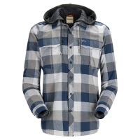 Рубашка SIMMS Coldweather Hoody цвет Navy Buffalo Plaid