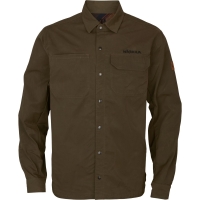 Рубашка HARKILA Eirik Reversible Shirt Jacket цвет Dark warm olive / Burgundy превью 3