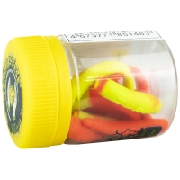Червь TERUKI Flash 8 см (7 шт.) зап. сыр цв. Chartreuse/Orange превью 2