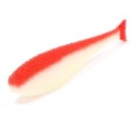 Поролоновая рыбка LEX Classic Fish NO 9 WRB (белое тело / красная спина / красный хвост)