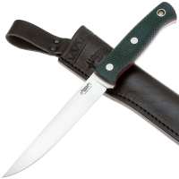 Нож ЮЖНЫЙ КРЕСТ Рыбацкий L Сталь VG10 рукоять Микарта изумруд/насечка превью 4