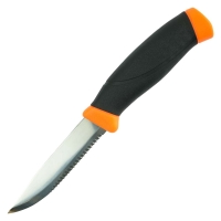 Нож MORAKNIV Companion F Serrated сталь Sandvik 12C27 цв. Оранжевый превью 5