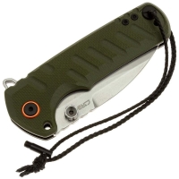 Нож складной полуавтоматический CJRB Tundra сталь D2 рукоять Стеклотекстолит G10 цв. Зеленый превью 2