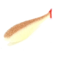 Поролоновая рыбка LEX Classic Fish NO 10 WBRB (белое тело / коричневая спина / красный хвост)