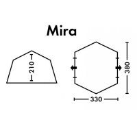 Шатер FHM Mira кемпинговый цвет Синий / Серый превью 11