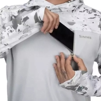 Термокофта SIMMS SolarFlex UltraCool Hoody цвет Cloud Camo Grey превью 2