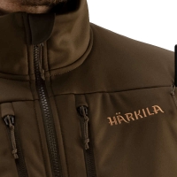Толстовка HARKILA Mountain Hunter Pro WSP fleece jacket цвет Hunting Green / Shadow Brown превью 5