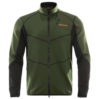 Толстовка HARKILA Scandinavian fleece jacket цвет Duffel green / Black превью 1