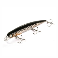 Воблер JACKALL Rada Minnow 114 цв. hl silver & black превью 2