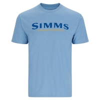 Футболка SIMMS Logo T-Shirt цвет Lt. Blue Heather