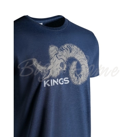 Футболка KING'S Full Curl Tee цвет Heather Denim фото 3