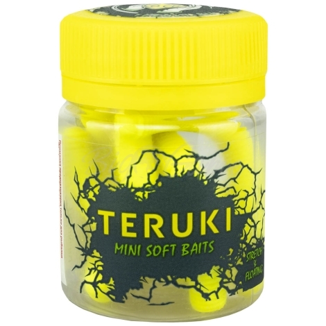 Червь TERUKI Roy 6,5 см (7 шт.) зап. сыр цв. Lemon фото 3