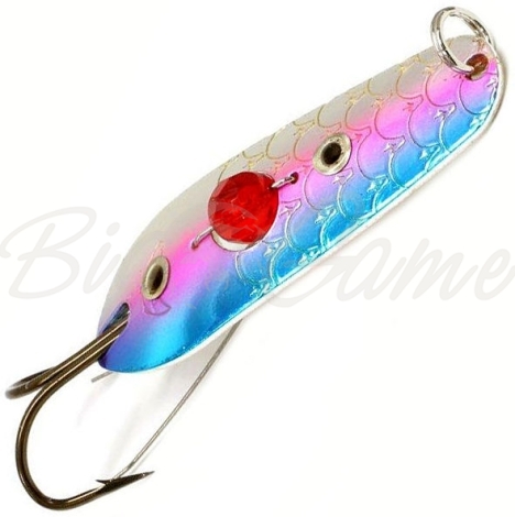 Блесна колеблющаяся KUUSAMO Rasanen 60/15 (бусинка, незацепляйка) код цв. BLU/Li/S-S  фото 1