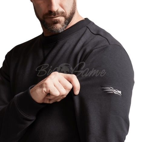 Толстовка SITKA Essential Crew Sweatshirt цвет Black фото 5