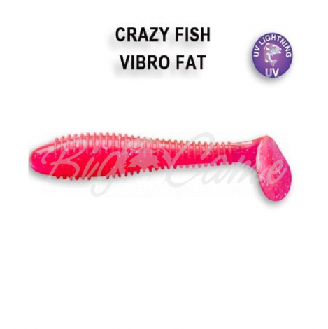 Виброхвост CRAZY FISH Vibro Fat 4" (4 шт.) зап. кальмар, код цв. 37 фото 1