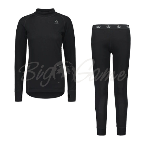 Комплект термобелья ALASKA WS Merino Base Layer Top + Bottom цвет Black фото 1