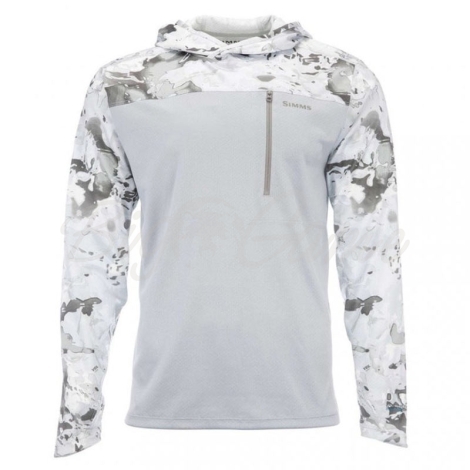 Термокофта SIMMS SolarFlex UltraCool Hoody цвет Cloud Camo Grey фото 1