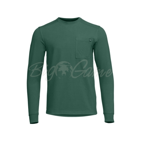 Лонгслив SITKA Foothills LS Crew цвет foliage green фото 1