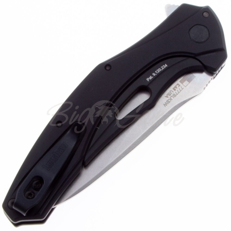 Нож складной KERSHAW Bareknuckle сталь CPM 20CV рукоять алюминий 6061-T6 цв. Black фото 2