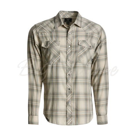 Рубашка KING'S Western Snap Flannel цвет Western Khaki Plaid фото 1