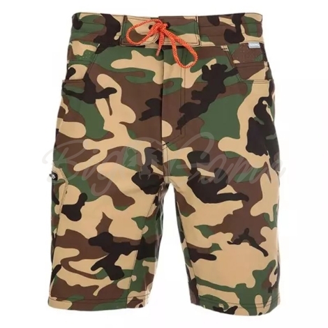 Шорты SIMMS Seamount Board Shorts цвет Woodland Camo фото 1