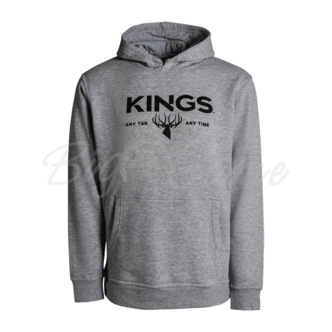 Худи KING'S Logo Hoodie цвет Heather Grey фото 1